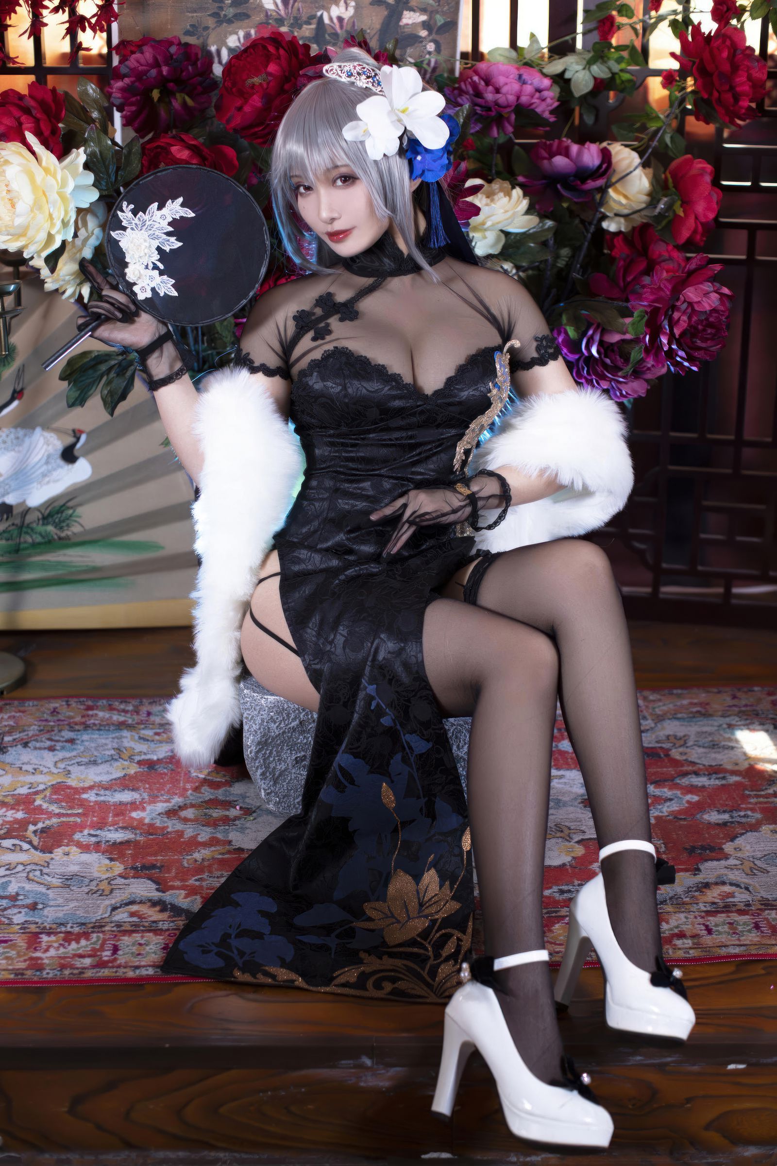 图片[1]-[洛璃 LoLiSAMA] NO.105 碧蓝航线 路易九世旗袍-秀真阁