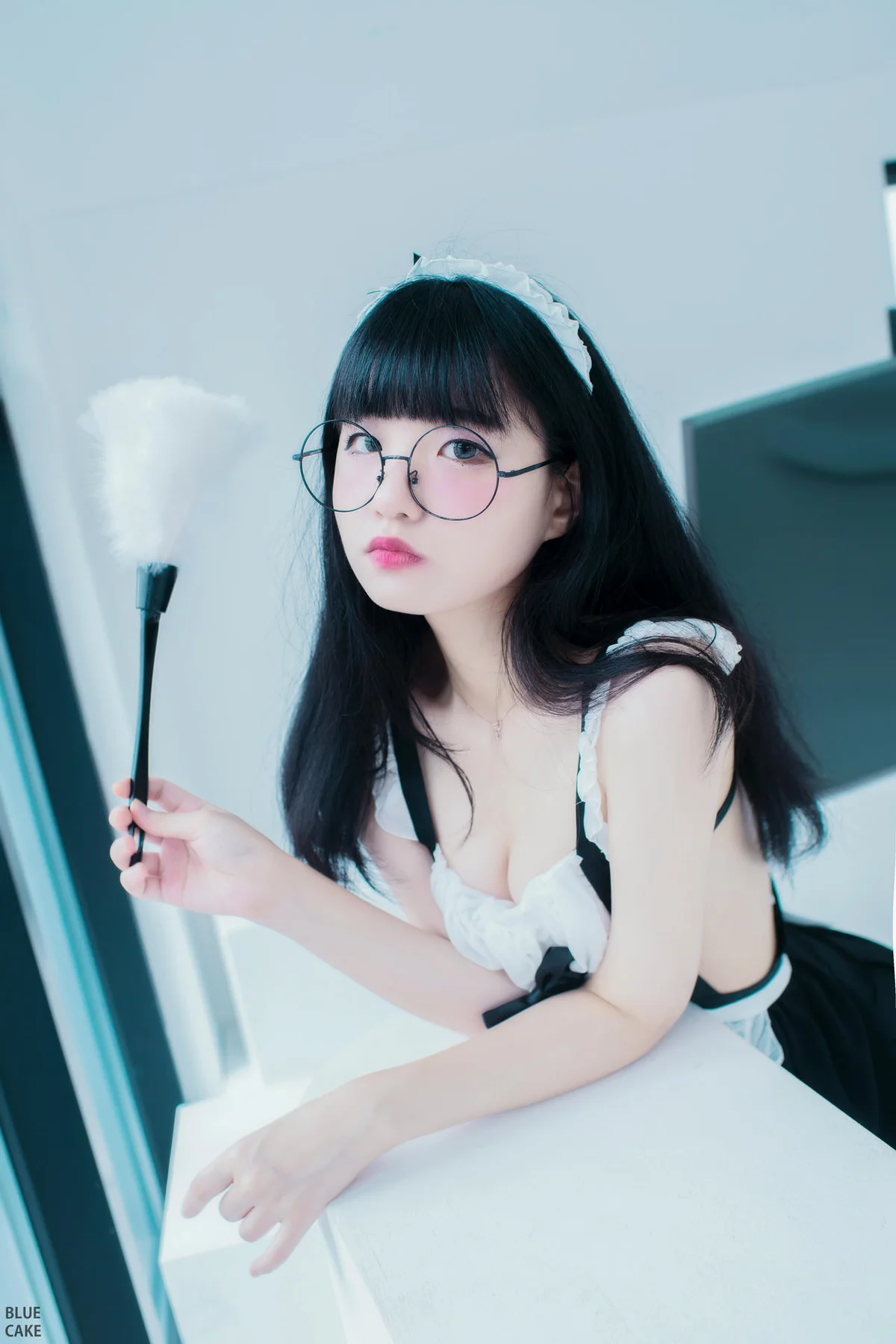 图片[1]-BLUECAKE  No.005 Jeong Jenny性感制服女仆装-慕色阁
