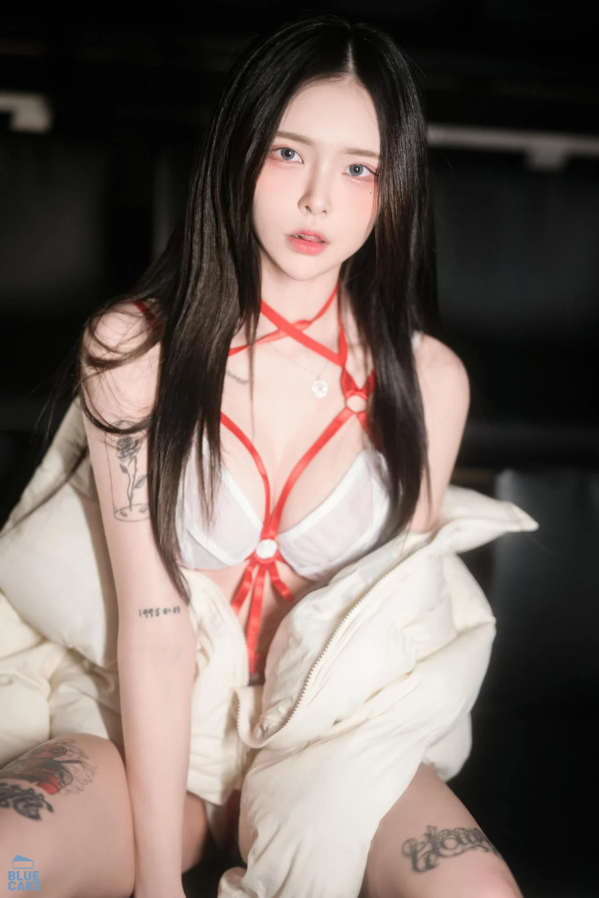 图片[1]-BLUECAKE No.011 Yuka捆绑内衣翘臀-慕色阁
