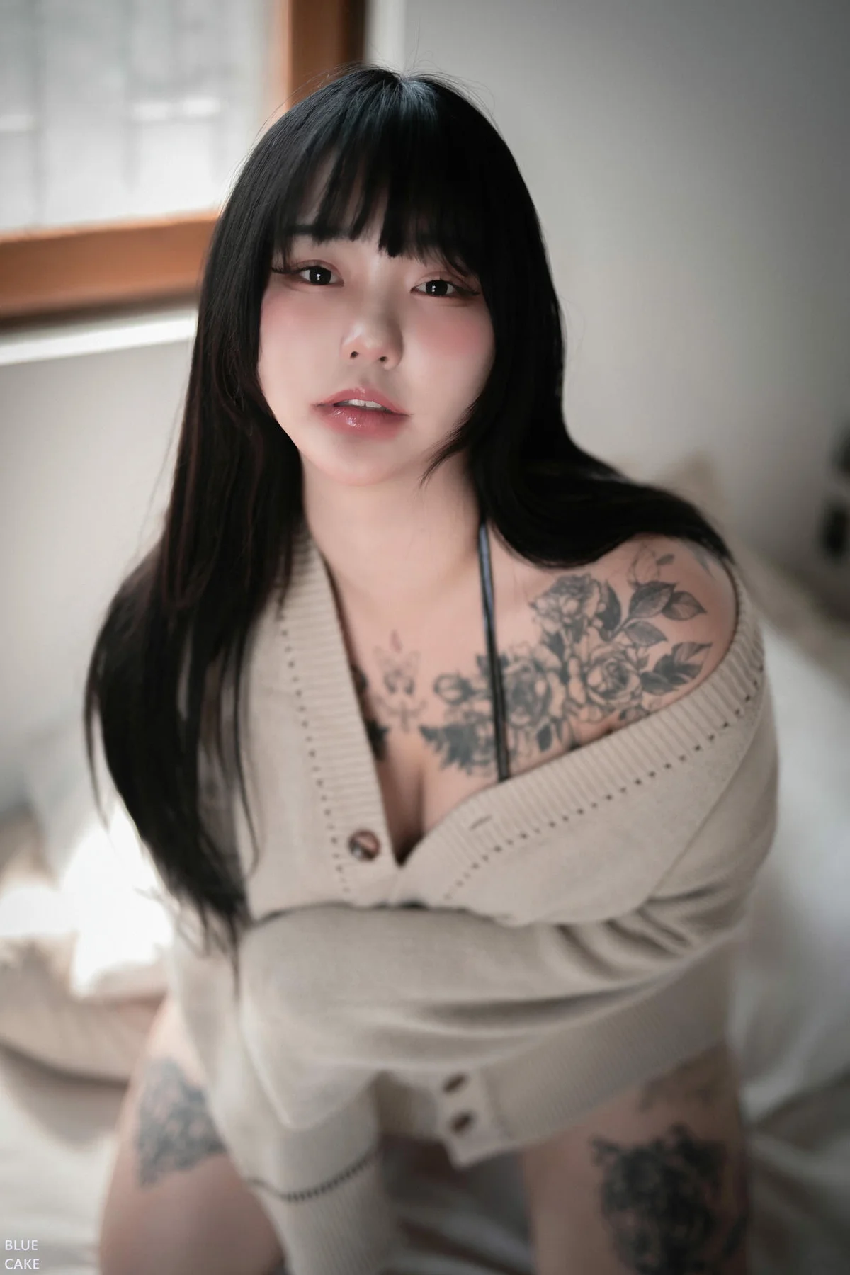 BLUECAKE No.068 Boyeon肥美纹身吉他个性美女-慕色阁